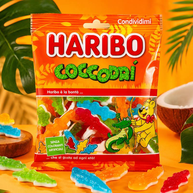 Haribo Coccodrì — gommosi a forma di coccodrillo